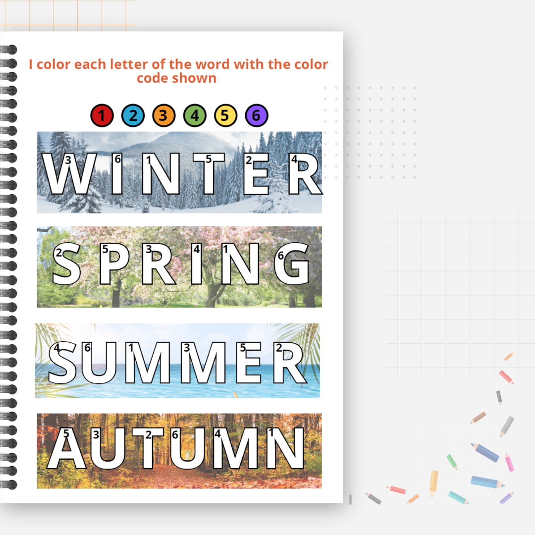 activity book coloring letters